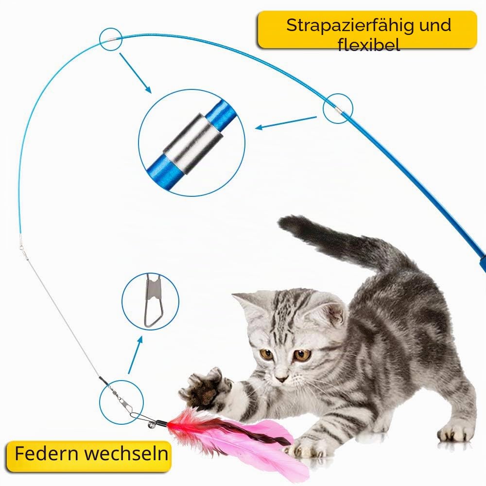 Katzenangel mit Wechsel-Anhängern