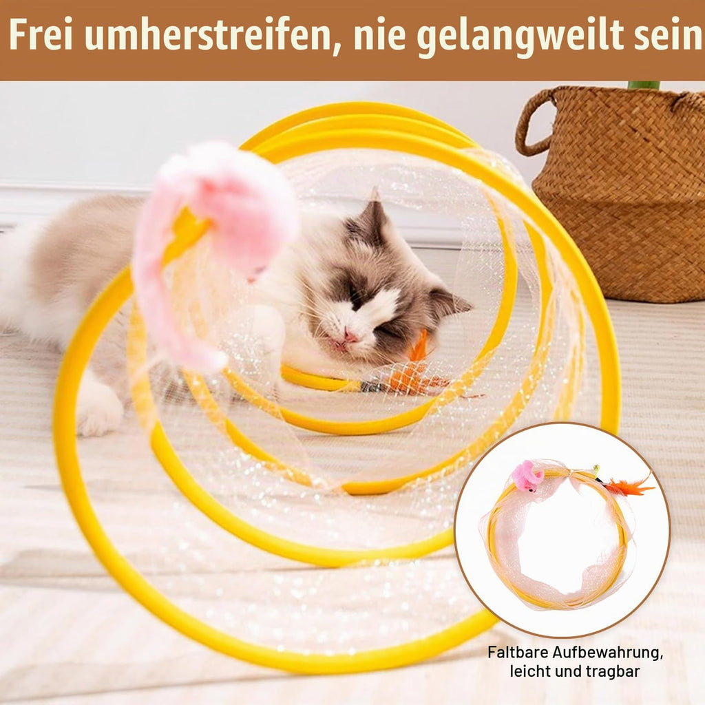 Faltbarer Katzen-Spieltunnel