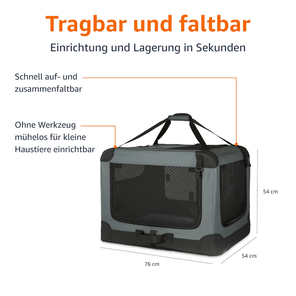 Faltbare Transporttasche für Katzen & kleine Hunde