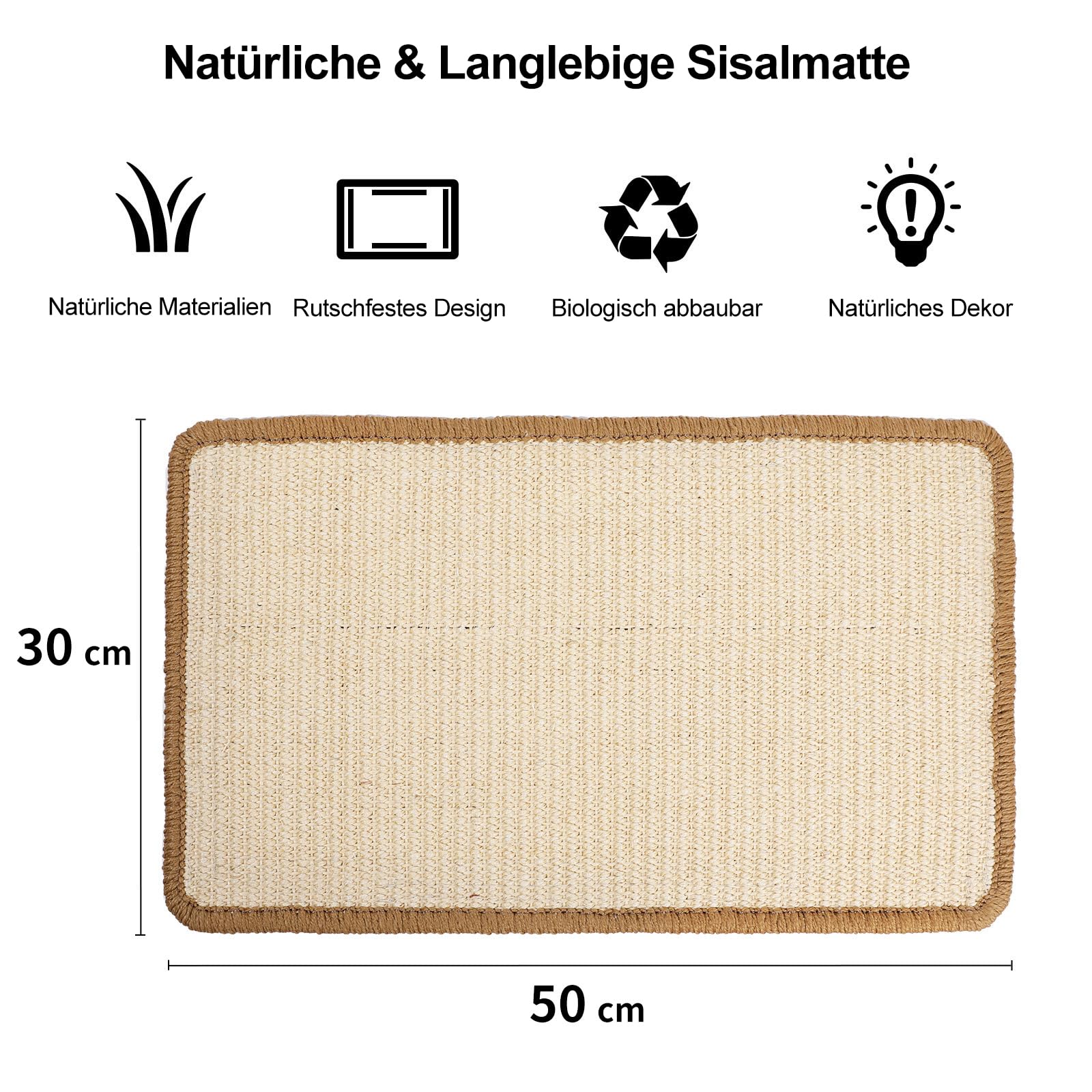Sisal-Kratzmatte für Katzen